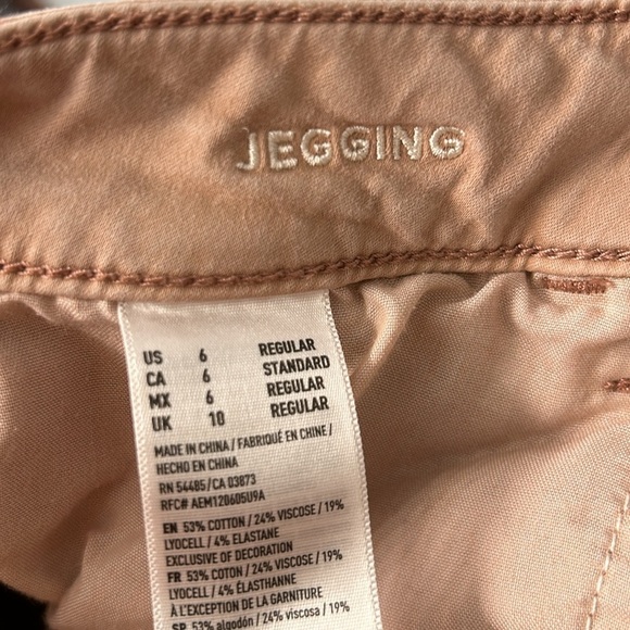 American Eagle Outfitters Light Pink Super Stretch Jeggings 6 - Picture 6 of 6